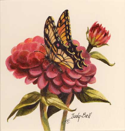 Butterfly/Zinnia